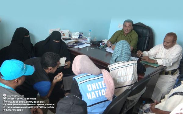 مدير المخا يناقش مع ممثلي منظمات أممية قائمة احتياجات المديرية