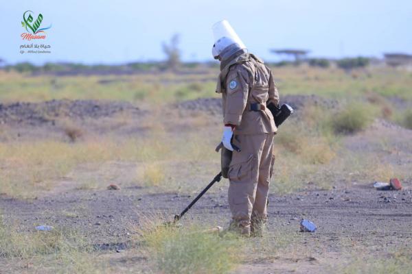 مسام: نزع 5757 لغما حوثيا منذ بداية الشهر الجاري