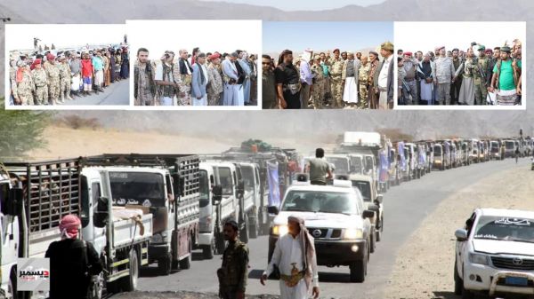 صور + فيديو | قافلة أبناء الساحل الغربي والقوات المشتركة الأولى تصل مدينة مأرب دعما لأبطال الجيش والمقاومة والقبائل