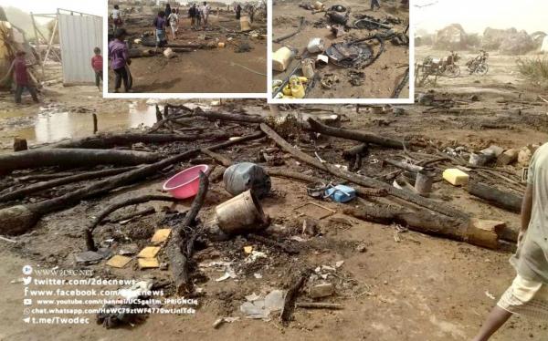 السيطرة على حريق في مخيم للنازحين بالخوخة