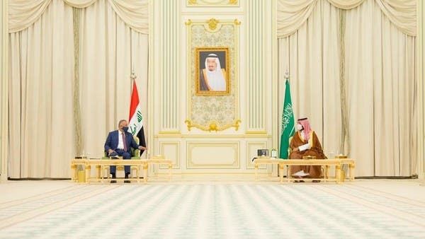 جلسة مباحثات بين محمد بن سلمان والكاظمي في الرياض