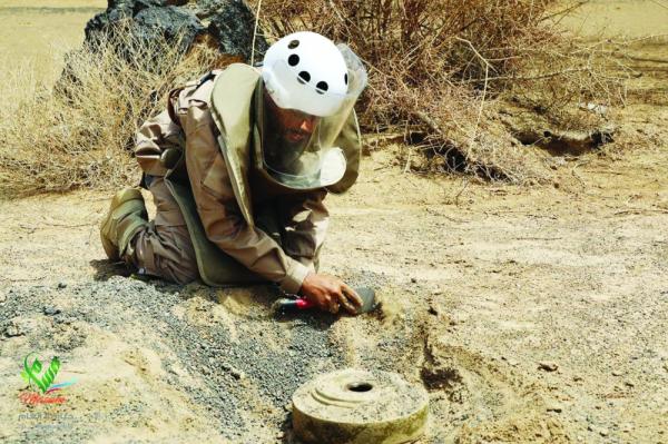 مسام ينزع قرابة 2400 لغم حوثي خلال أسبوع