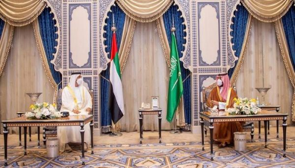 ولي العهد السعودي يستقبل ولي عهد أبوظبي في جدة