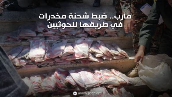 مأرب.. ضبط شحنة مخدرات في طريقها للحوثيين