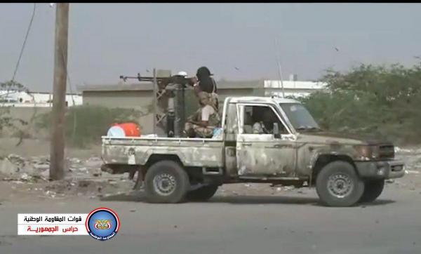 تدمير موقع مستحدث للمليشيات الحوثية داخل مدينة الحديدة استهدف بقذائف المدفعية الأحياء المحررة