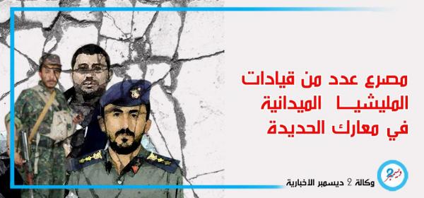 مصرع عدد من قيادات المليشيا الميدانية في معارك الحديدة