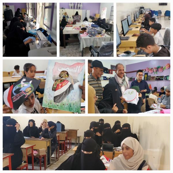 تعز.. جولة ميدانية في المركز الصيفي النوعي بمدرسة الشهيدة نعمة رسام 