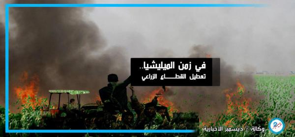 في زمن المليشيا.. تعطيل القطاع الزراعي وخسائره تتعدى 15 مليار دولار