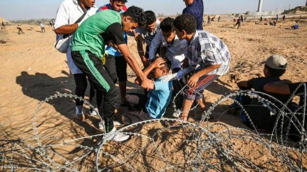إصابة عشرات الفلسطينيين بجروح بالجمعة 67 لـ"مسيرات العودة"