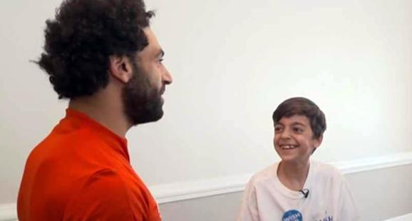 محمد صلاح يحقق حلم طفل سوري