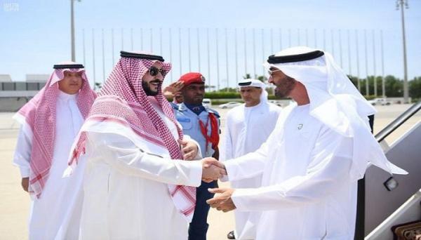 محمد بن زايد يصل إلى السعودية في زيارة رسمية