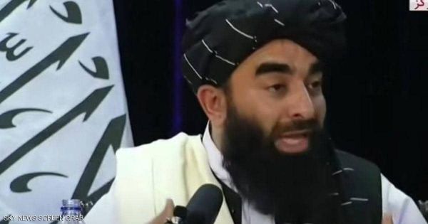 أول مؤتمر صحفي لحركة طالبان 