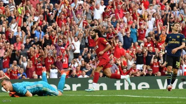 محمد صلاح يقود ليفربول للفوز على أرسنال