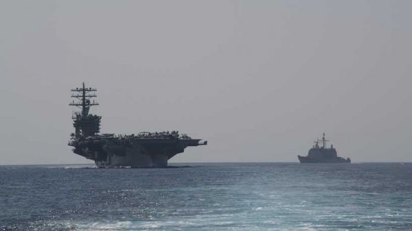 تشكيل بحري أميركي جديد يدخل مياه الخليج العربي قبل إعادة العقوبات على إيران
