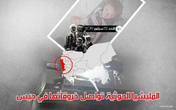 المليشيا الحوثية تواصل خروقاتها في حيس