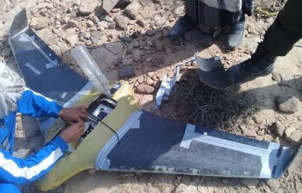 إسقاط طائرة مسيرة لمليشيا الحوثي في مريس الضالع