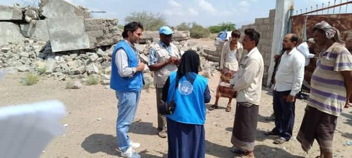 وفد بعثة "أونمها" يطلع على انتهاكات مليشيا الحوثي جنوبي الحديدة