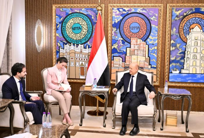 العليمي يبحث مع القائم بأعمال السفارة الأمريكية دعم الإصلاحات والتعاون الأمني