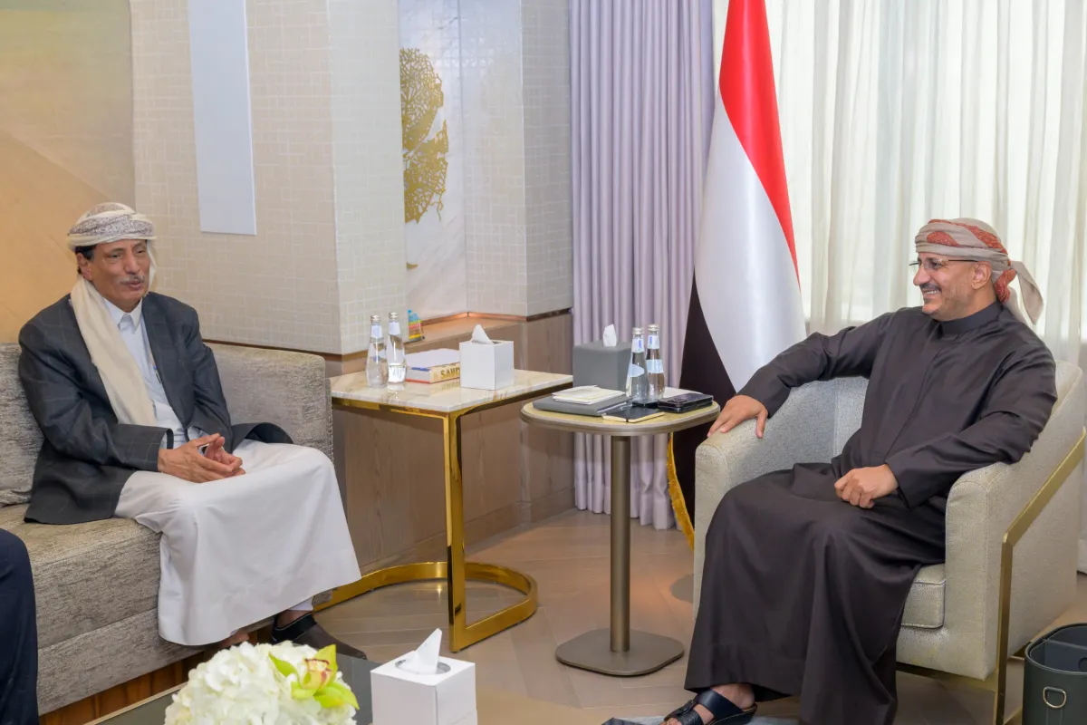 طارق صالح يناقش مع محافظ المهرة التحديات الأمنية والخدمية