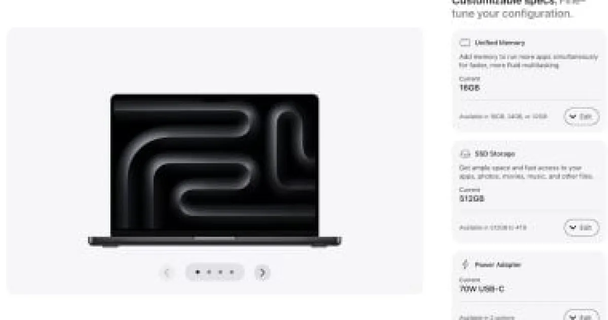 آبل تطلق ميزة جديدة تتيح تصميم أجهزة ماك بالكامل من الصفر عبر المتجر الإلكتروني