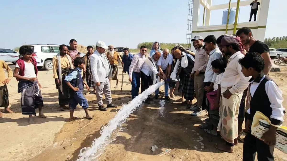 تعز.. افتتاح مشروع مياه في ريف المخا يستفيد منه 380 أسرة