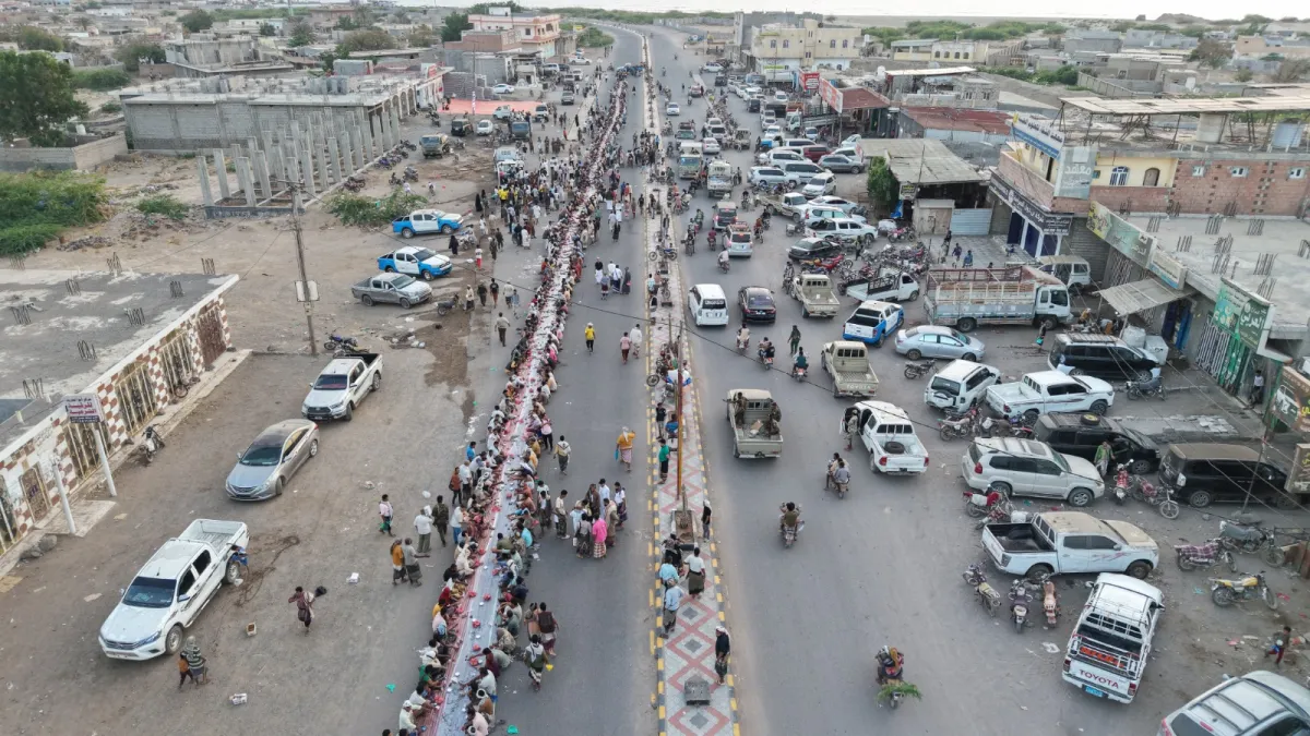 الخلية الإنسانية تدعم الإفطار الجماعي الخامس في الخوخة