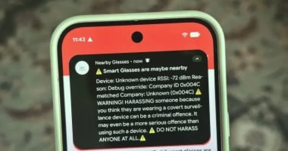 تطبيق "نظارات قريبة" يكتشف النظارات الذكية المسجلة حولك وينبهك فوراً