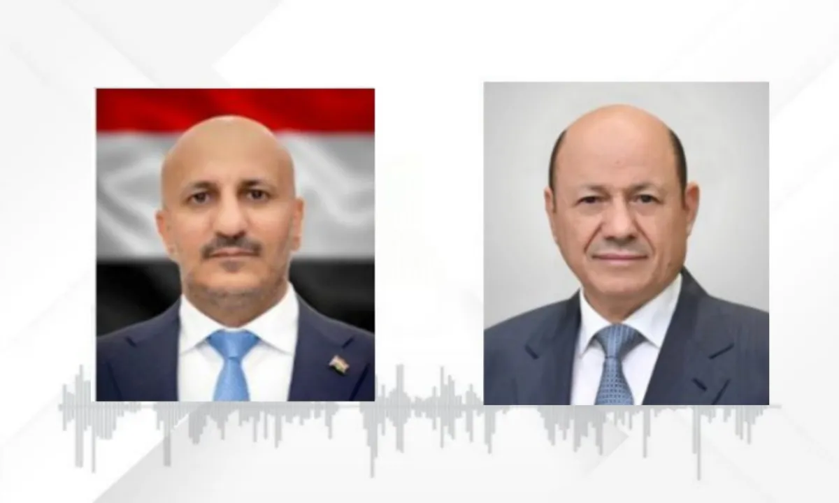 رئيس مجلس القيادة يشيد بجهود الفريق طارق صالح في التخفيف من كارثة المنخفض الجوي بالساحل الغربي