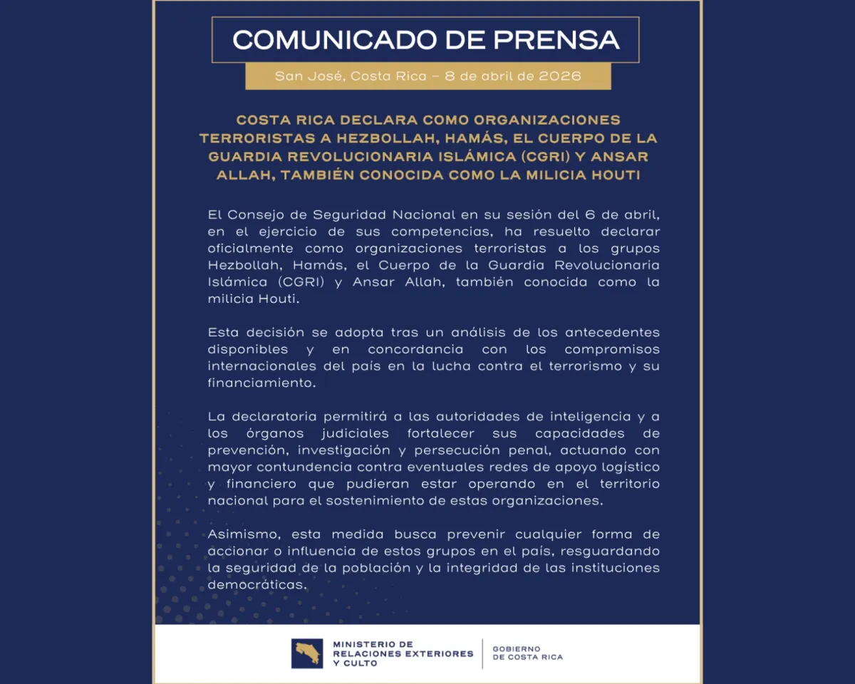 كوستاريكا تُدرج الحوثي والحرس الثوري وحزب الله على قائمة الإرهاب