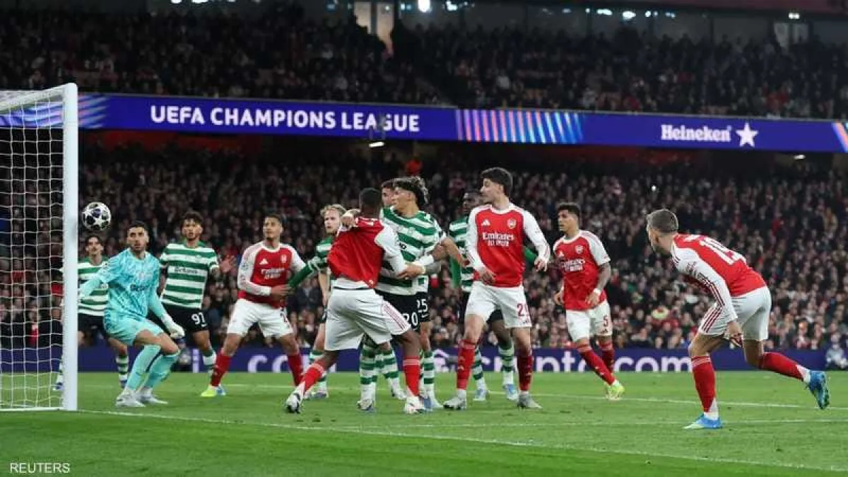 أرسنال يتجاوز سبورتنغ لشبونة بصعوبة ويصطدم بأتلتيكو مدريد