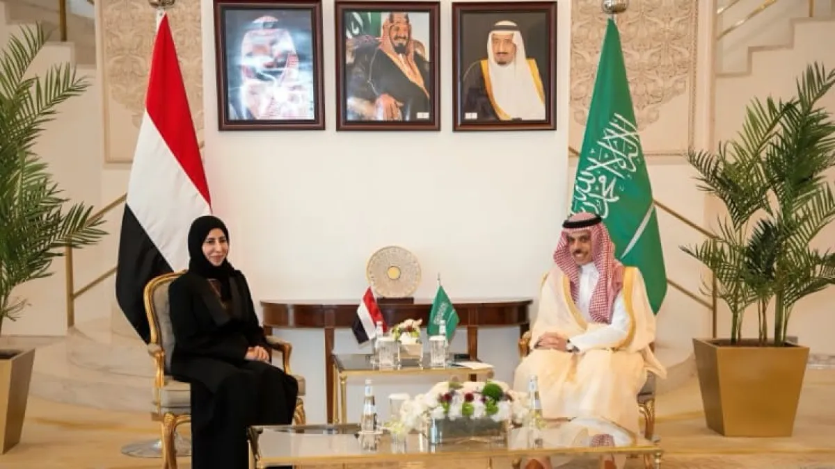 وزيرة الخارجية تبحث مع نظيرها السعودي تصعيد مليشيا الحوثي