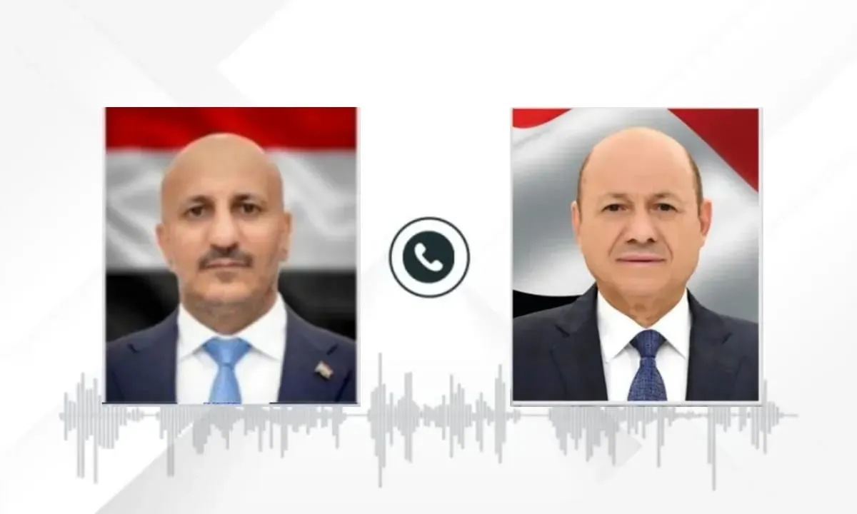 رئيس مجلس القيادة يتابع مع الفريق طارق صالح تطورات جبهات تعز والحديدة