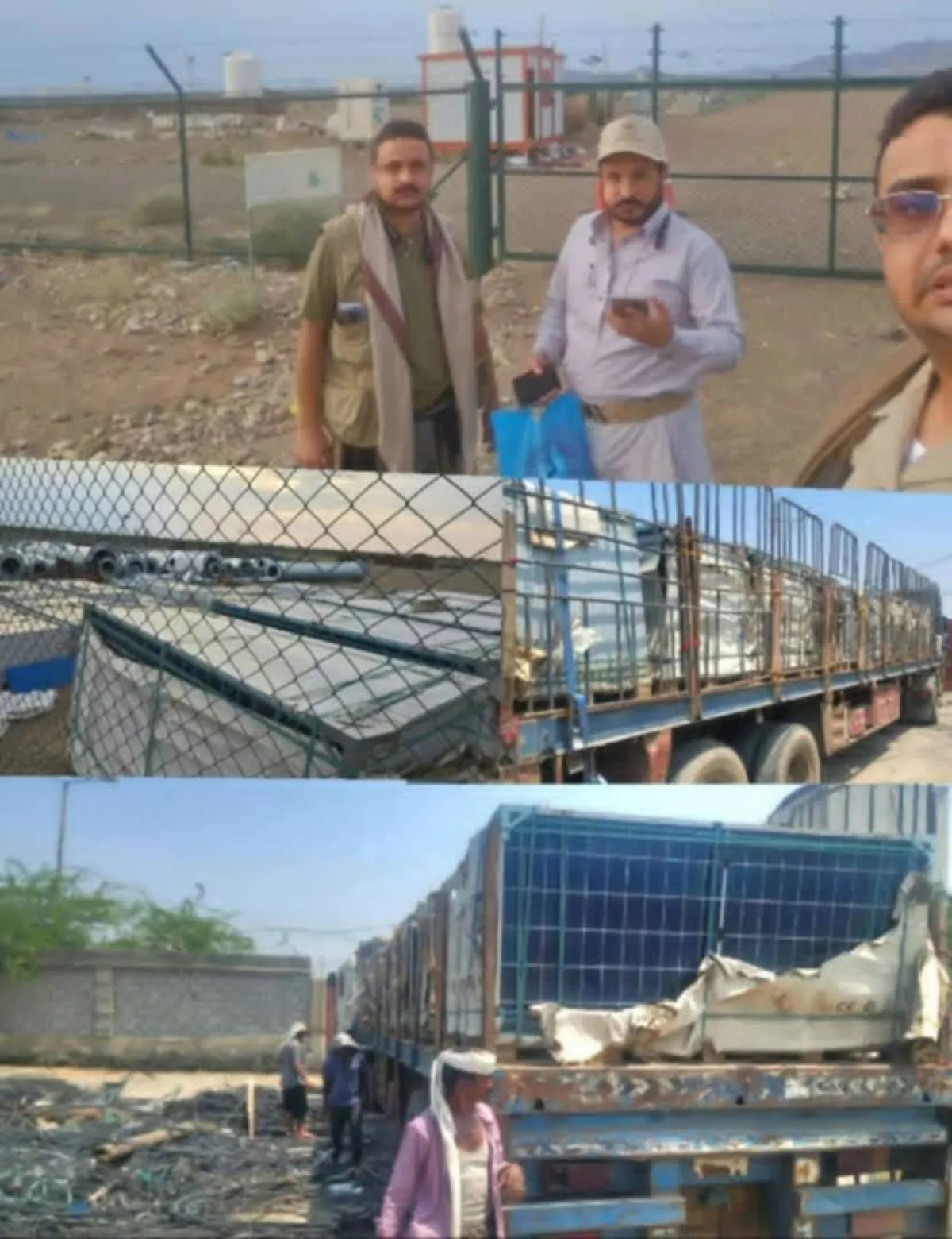 مليشيا الحوثي تنهب معدات محطتي الطاقة الشمسية في حيس والخوخة وتنقلها إلى صعدة